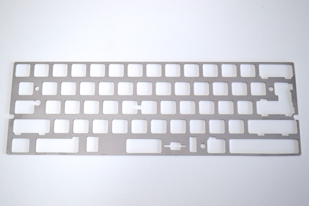 DIY Universal 60 Keyboard Kit Sandblasted Stainless Steel1614