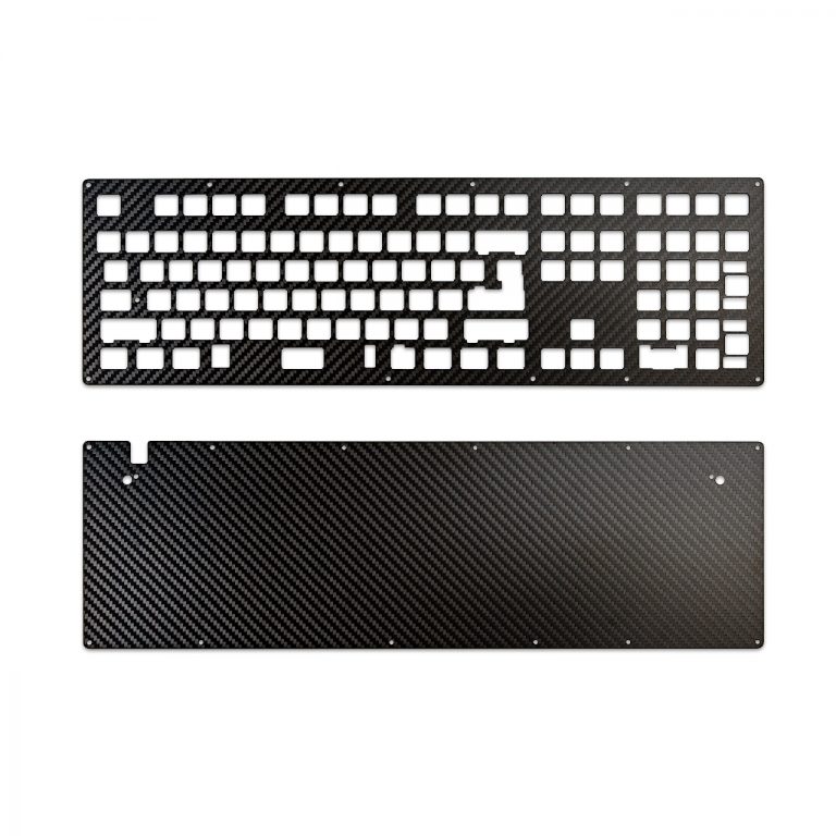 DIY Full Size Skeleton Carbon Fiber Keyboard Kit Black » 1upkeyboards